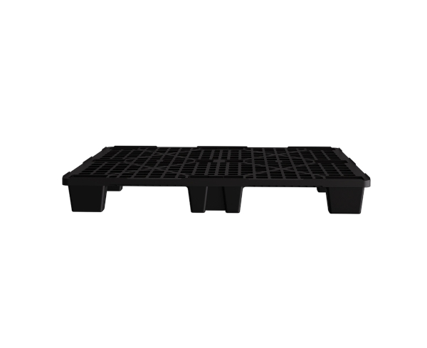 Пластиковый паллет 1200x1000x135 мм перфорированный на ножках с бортиком