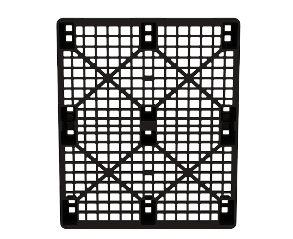 Пластиковый паллет 1200x1000x135 мм перфорированный на ножках с бортиком