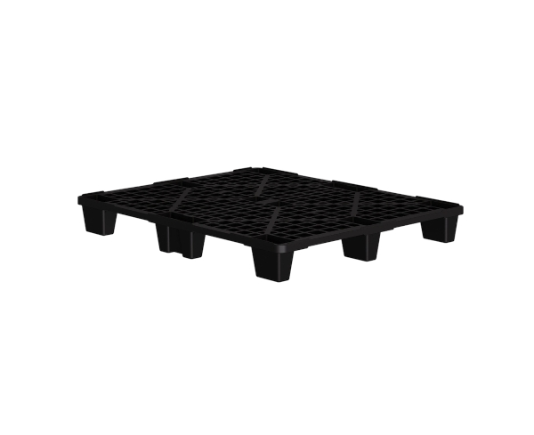 Пластиковый паллет 1200x1000x135 мм перфорированный на ножках с бортиком