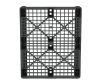 Пластиковый паллет 1200x1000x145 мм перфорированный на 2 полозьях с бортиком
