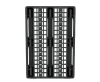 Пластиковый паллет 1200x800x153 мм перфорированный на 3 полозьях с бортиком